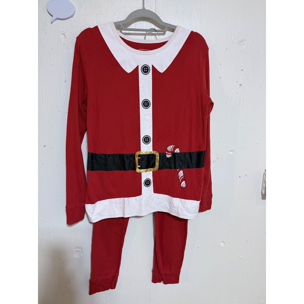Holiday Time Red Santa Suit Pajama Set XL Christmas Sleepwear 2 Piece Graphic